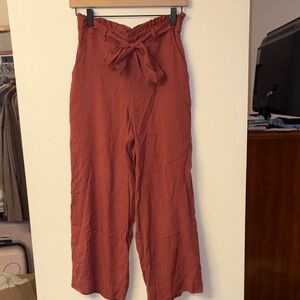 LC Lauren Conrad Women's High-Waisted Tie-Front Pants